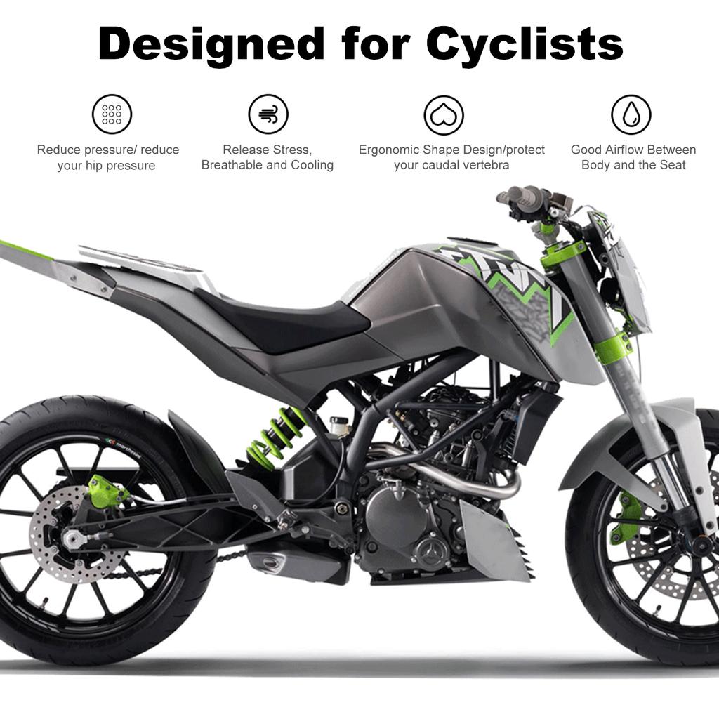 Пятислойная гелевая подушка для сиденья с охлаждающей сеткой, дышащая ткань, антивибрационные аксессуары для мотоцикла