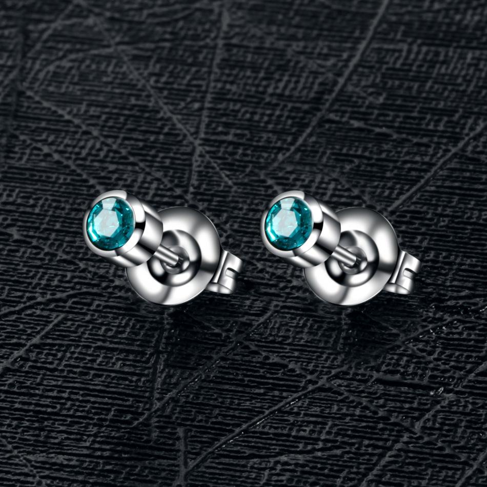 2 шт./1 пара ювелирных изделий для тела серьги-гвоздики с драгоценными камнями серьги для прокалывания хряща уха золото/серебро пистолет для камней по знаку зодиака 316 нержавеющая сталь аксессуары для козелка