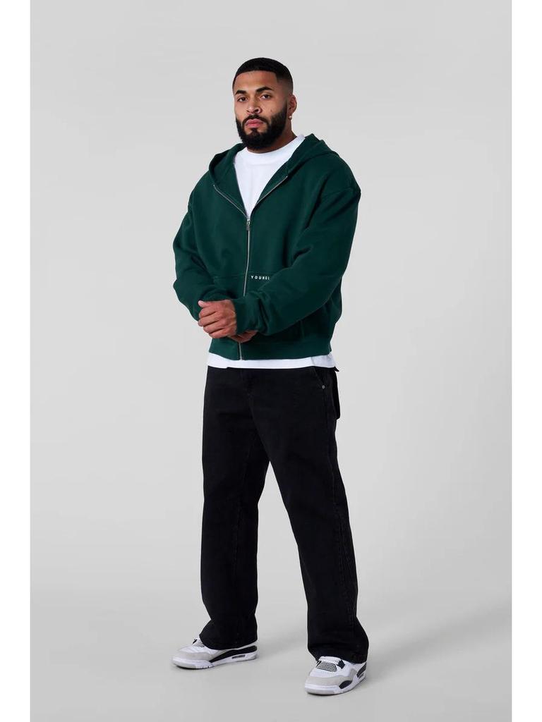 Мужская толстовка-кардиган на молнии в американском стиле YOUNGLA для бега и фитнеса