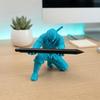 Подставка для ручек «Ниндзя» 3D-печать Самурайская подставка для карандашей Фигурка Воина Настольный органайзер для офисного стола Шуточный подарок для мужчин Коллег
