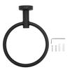 Towel Ring Matte Black Towel Hanger Stainless Steel Anti Rust Wall Mount Modern Towel Holder for
