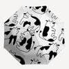 1pc Cow Pattern Automatic Opening/Closing Folding Umbrella with 8 Ribs,Portable Sunshade Umbrella Birthday and Holiday gifts yy251231167