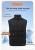 Unisex Fleece-Lined Stand-Collar Sports Vest for Autumn/Winter