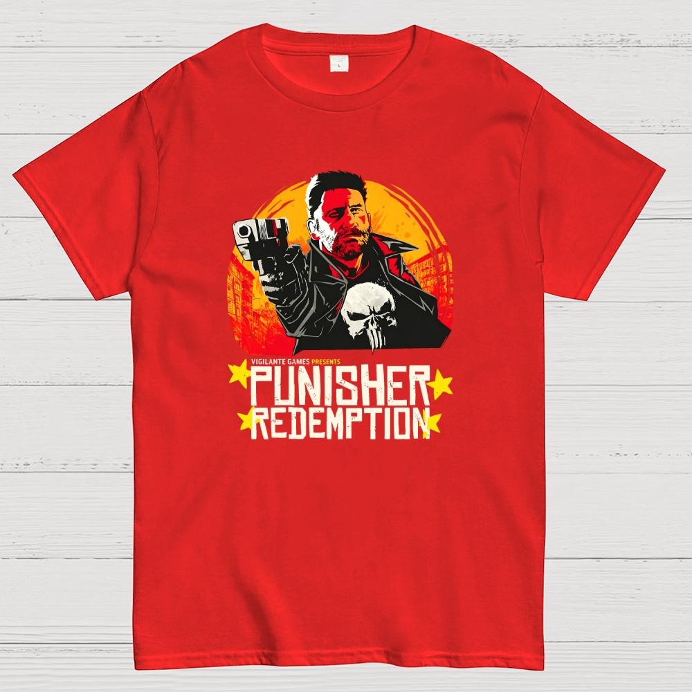 Punisher Redemption Cotton Casual Cool Loose T-Shirt