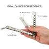 1pc Foldable Comb Stainless Steel Practice Training Butterfly Knife Comb Beard & Moustache Brushes Hairdressing Styling Tool