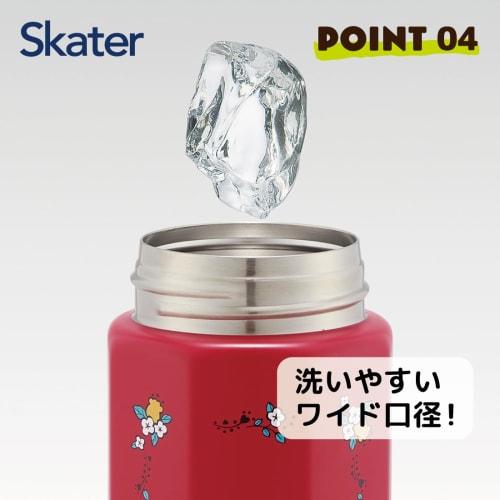 Skater Stainless Steel Mug Bottle, 500ml, Easy to Hold, Octagonal Shape, Insulated, My Melody, Flower Retro, Sanrio, STO5-A