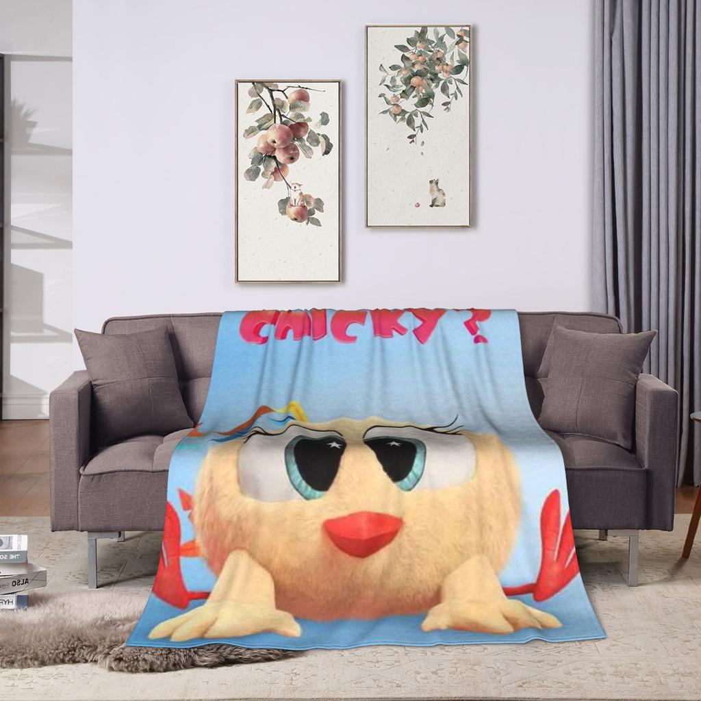 Where's Chicky Blanket Quality Soft Warm Bedding Throws Winter Decorative Couch Chair Sofa Bed Aesthetic Bedspread