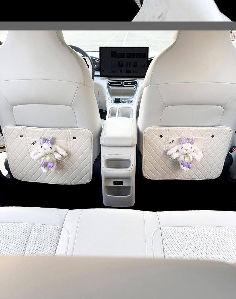 Geely Xingyuan Rear Seat Kick Mat - Anti-Dirt Car Interior Decoration for Women, Fits 26 Models