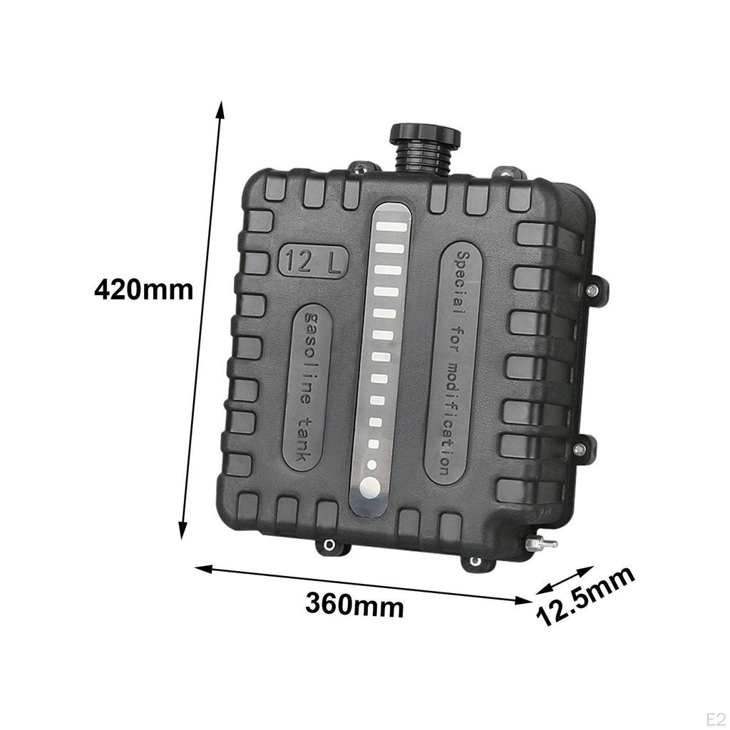 Автоматический топливный бак с крышкой, большая емкость, простая установка, 12-литровые бензобаки для хранения масла для автомобиля