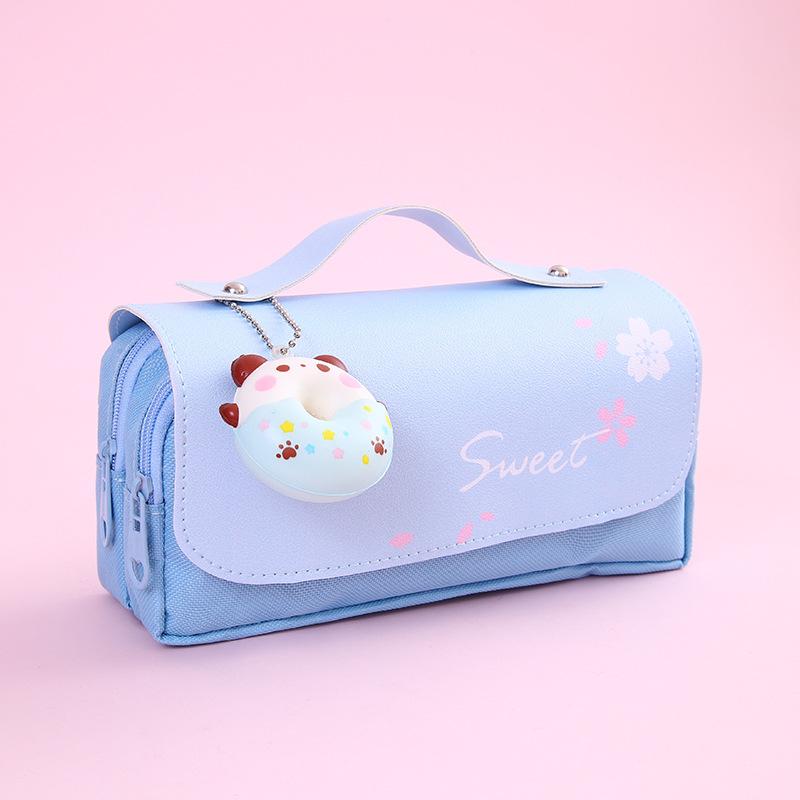 Cute Decompression Pencil Case Large Capacity Storage Bag Back to School Supplies Kawaii Korean Stationery Pen Cases