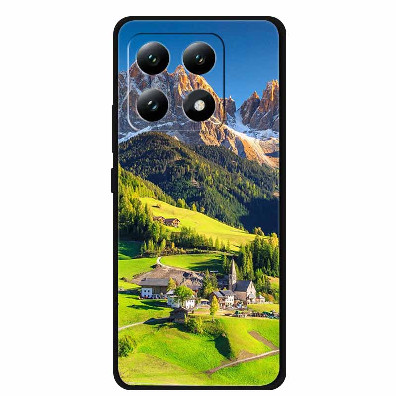 Для Xiaomi 15T 5G Чехол Цветы Мягкий Силикон ТПУ Задняя Крышка Для Xiaomi 15T Pro 5G Capa Boho Цветная Защита от Царапин