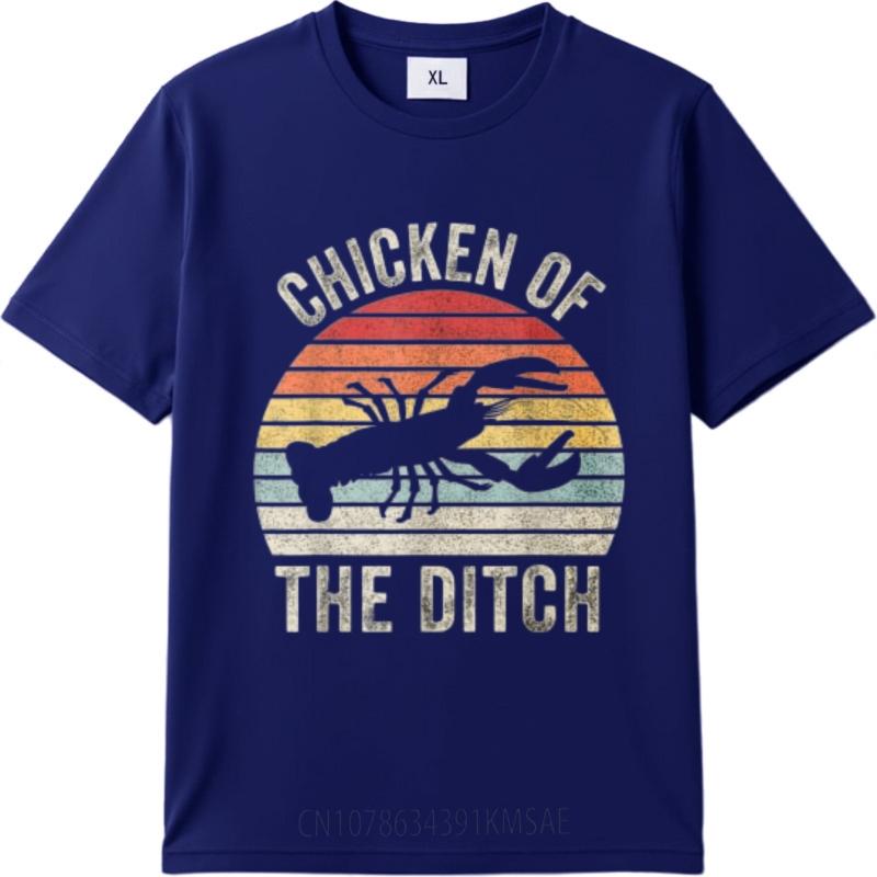 Solid Color Unisex Oneck Tshirt Fashion Chicken Of The Ditch Lobster Sunset Design Trendy For Her Teeshirt Cheap Tshirt Black