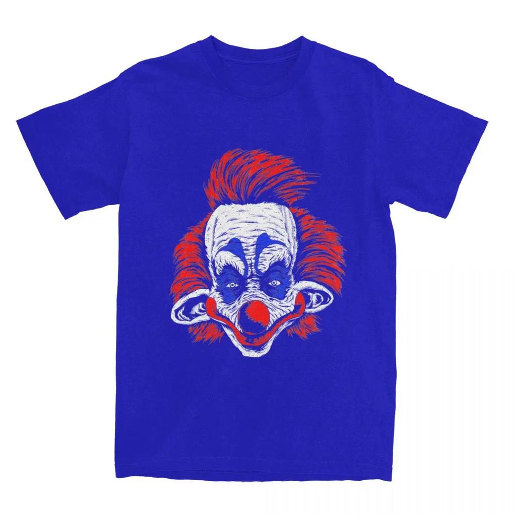 Летняя мужская женская рубашка с изображением клоунов-убийц из космоса Руди, одежда, футболка, одежда, юмористическая футболка