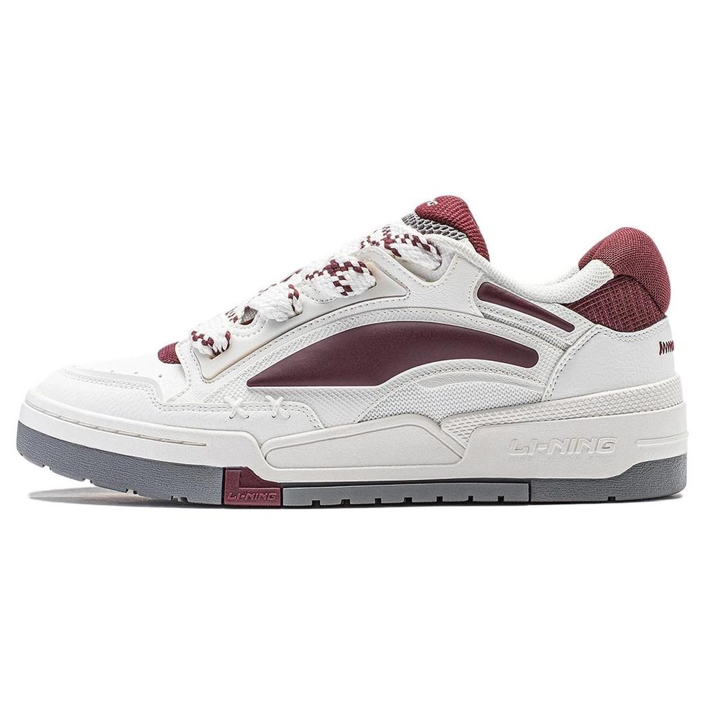 Li Ning Journey V2 Versatile Retro Skate Shoes Thick Sole Height Increasing Bread Shoes Non-Slip Wear-Resistant Lightweight Low-Top AGCT137-3