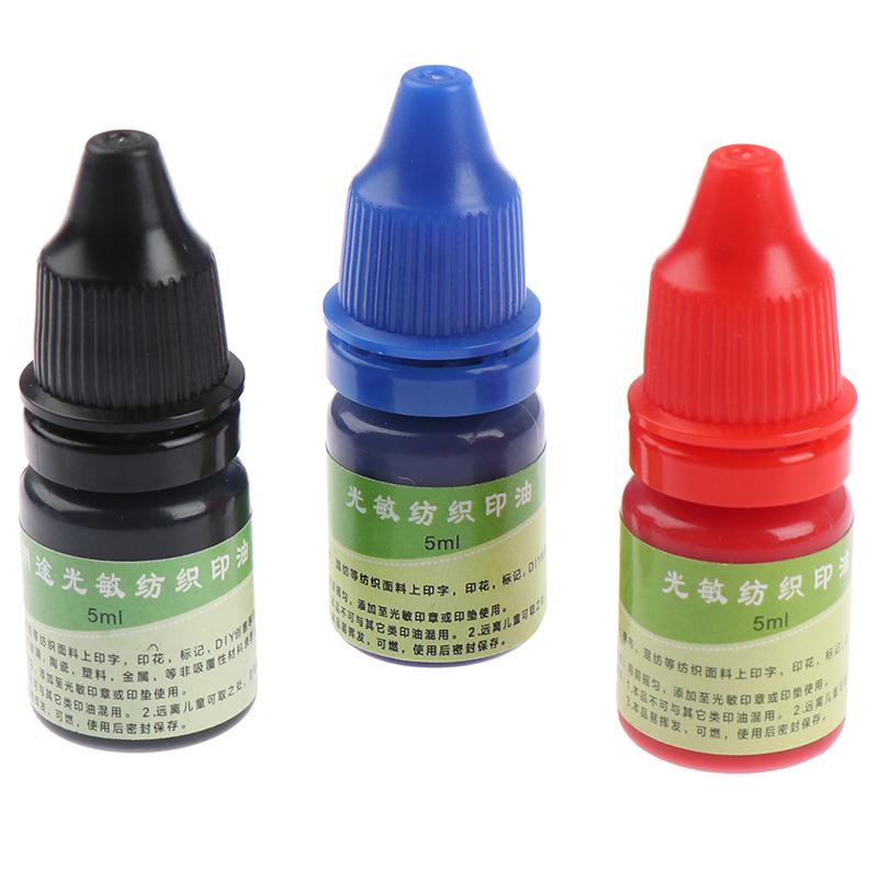 5ml Textile Clothes Waterproof Ink Special Ink for Students Children Name Stamp