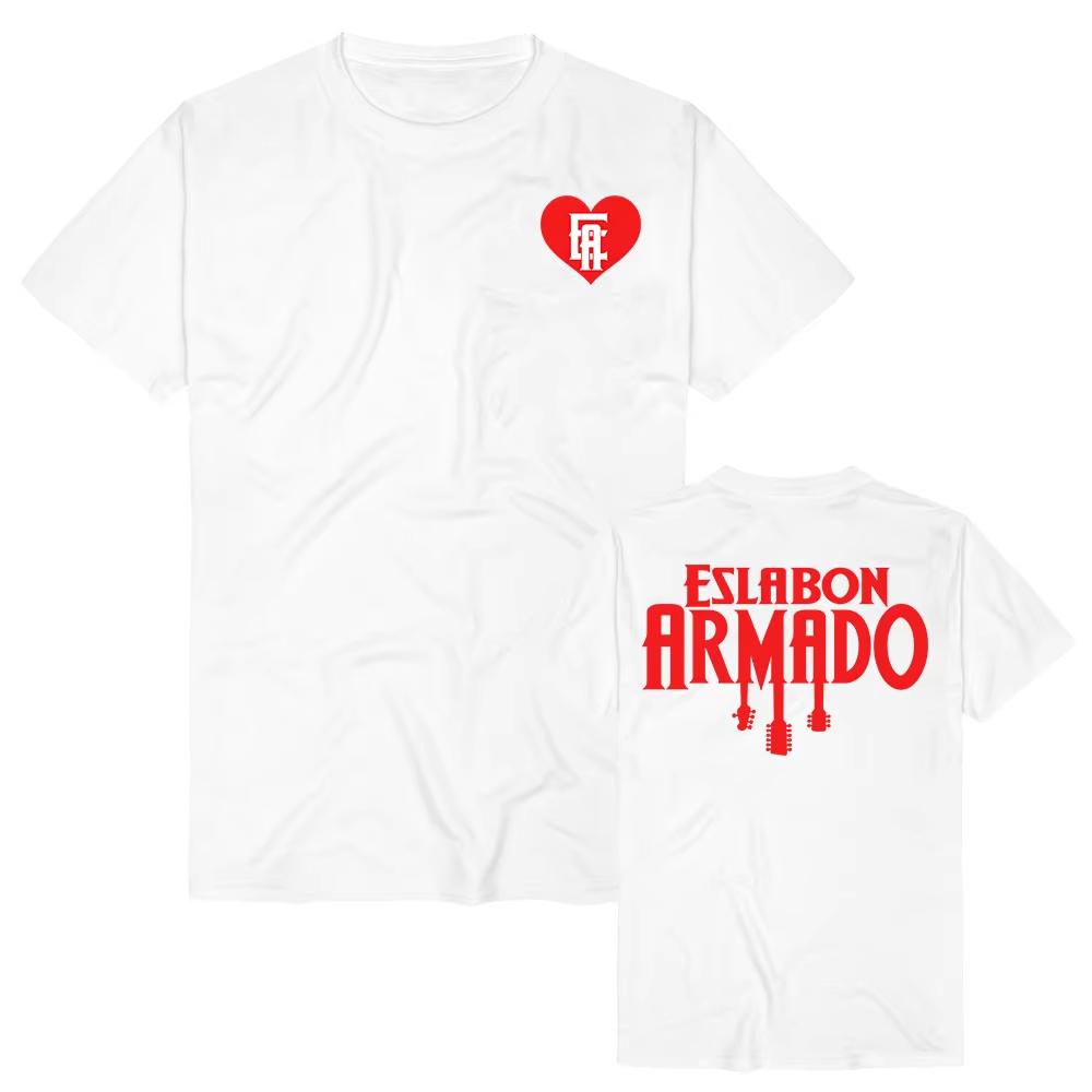 Summer Unisex Vintage Top ESLABON ARMADO Band Tee Unisex Streetwear Short Sleeve Cotton Women T-shirt Fashion Design Graphic T-shirt