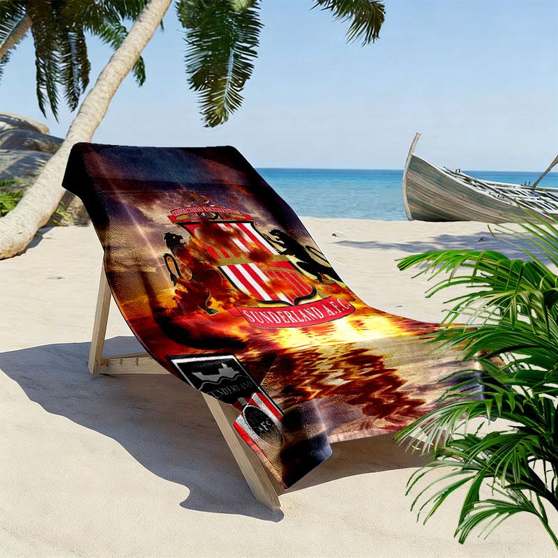 Sunderland Beach Towel, Large Soft Quick Dry Towel for Beach Camping Swimming