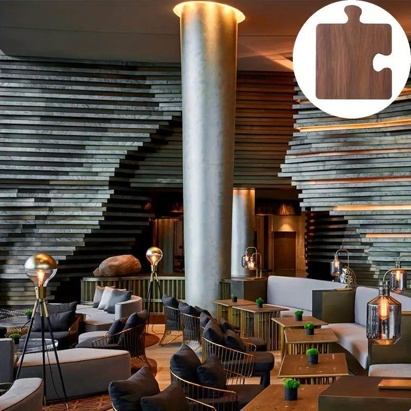 Ретро Деревянные Подставки-Пазлы: Трансграничные украшения для барного и обеденного стола