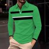 Молодежная популярная мужская трендовая рубашка поло с лацканами на пуговицах, новая простая толстовка с длинным рукавом в стиле инс