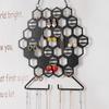 New Iron Honeycomb Jewelry Rack For +wall Hanging Bracket Earrings Storage Earrings Jewelry Display Props
