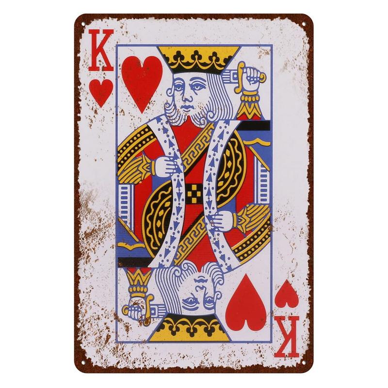 Металлические жестяные знаки Poker Jokers King настенное украшение табличка винтажный художественный постер железная картина для Man Cave Home Cafe Garden Club Bar