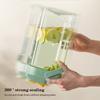 3.5L Large Capacity Kettle with Faucet Iced Beverage Dispenser Refrigerator Cold Water Bottle Kitchen Drinkware Juice Container