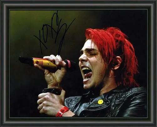 My Chemical Romance - Gerard Way Signed - A4 Autograph - Gloss Photo Poster 1