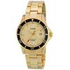 J-AXIS Men's MJG-N37-GG (Sun Flame) Round Watch Gold Brass Analog
