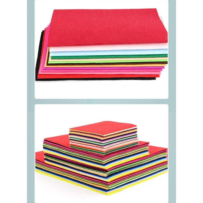 Листы войлока 40 случайных цветов и дизайнов для художественных проектов в детском саду Безопасная ткань для детского творчества и простого моделирования