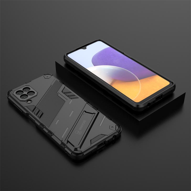 Чехол для Samsung a22, автомобильный магнитный чехол для телефона с подставкой для Samsung Galaxy a22 5G a 22 a226B, противоударный защитный чехол для задней панели