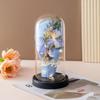 Creative Gifts Soap Rose Home Ornament Luminous Glass Cover Valentine's Day Christmas Decoration Gifts