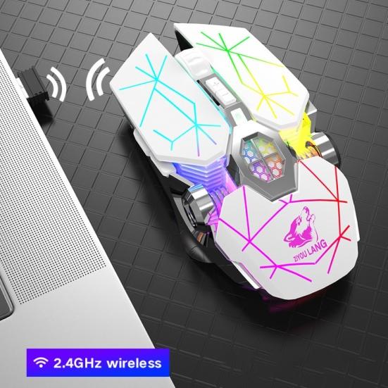 X13 Беспроводная перезаряжаемая игровая мышь с перезаряжаемой подсветкой для ноутбуков