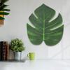24pcs DIY Accessories Simulation Green Leaves Medium Size Artificial Monstera Leaves  Home Decor