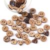 100/50Pcs Diy Wooden Coconut Buttons Natural Wooden Button For Kids Clothing Accessories Handmade Supplies Sewing Handicraft
