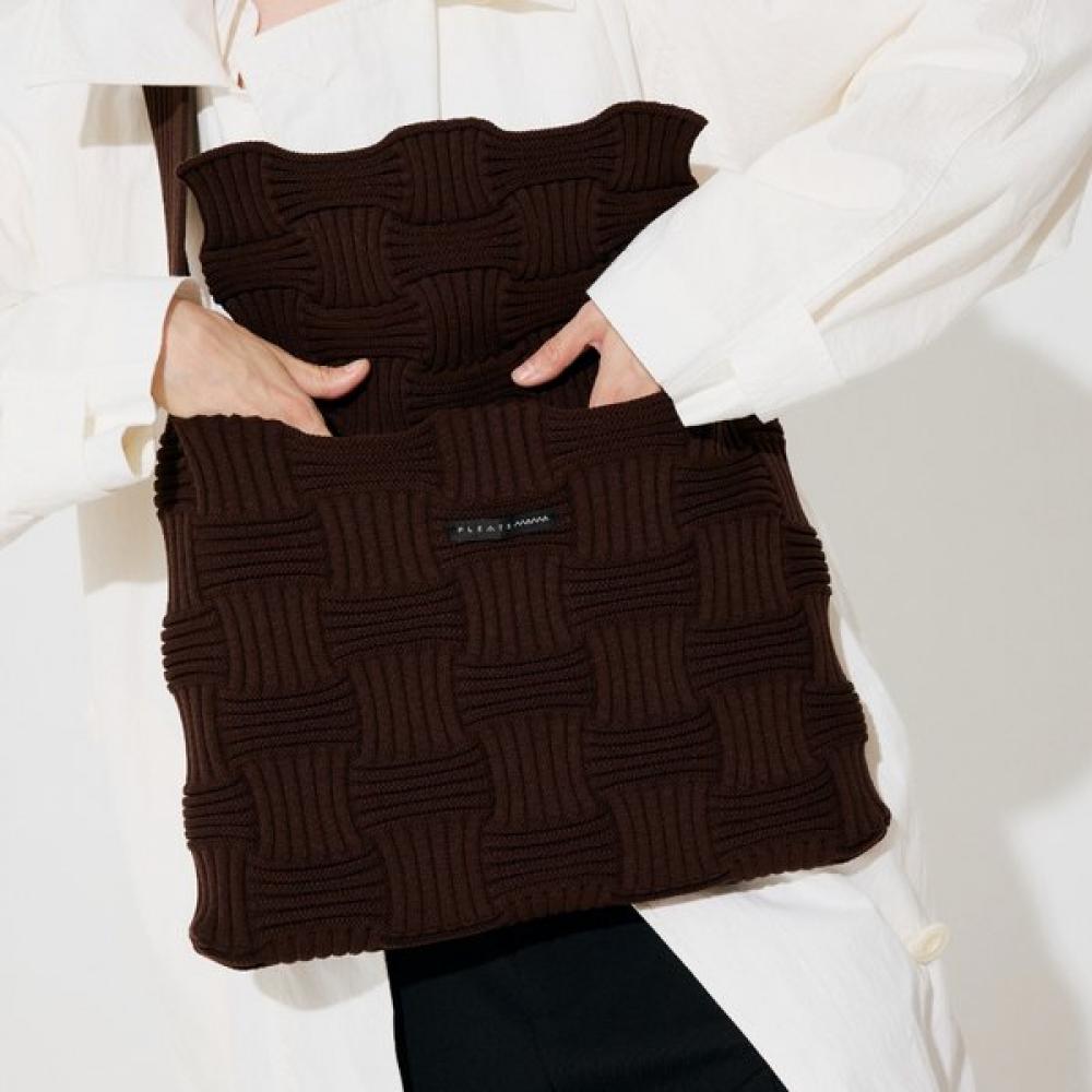 Pleatsmama Bowcrossbag Deep Brown