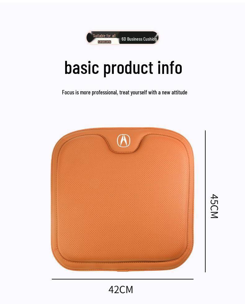 Universal All-Season Seat Cushion for Acura Models: MDX, RDX, TLX, CDX, ILX, ZDX, TL, RL