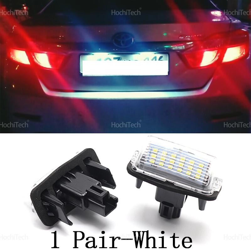 For Toyota Yaris/Vitz Camry Corolla Prius C Ractis Verso S 1 year warranty Durable LED White Canbus Rear License Plate Tag Light
