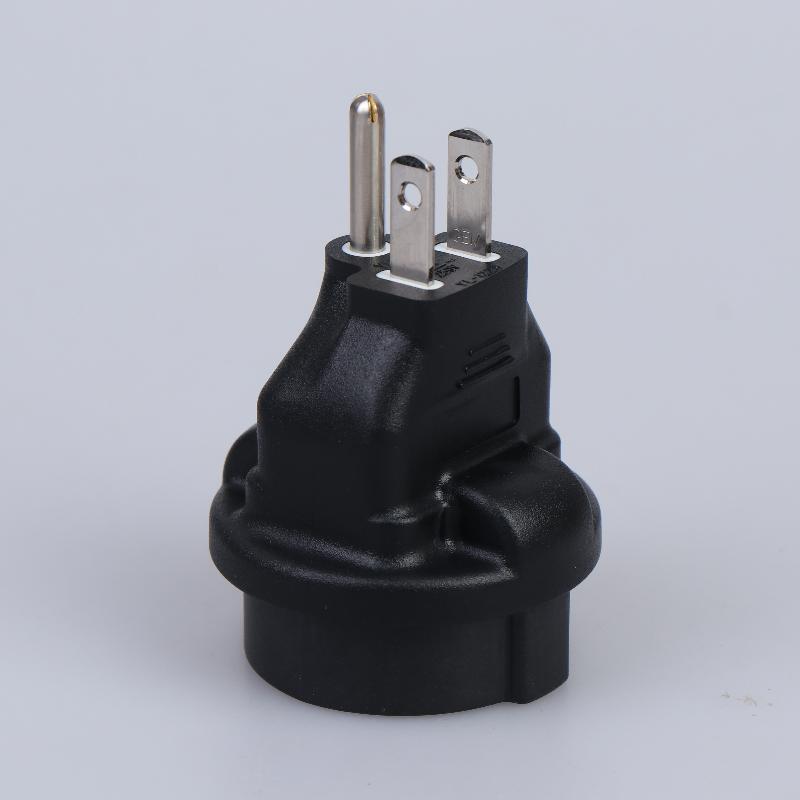 Адаптер EU-US Schuko Female на US Plug Adapter Us Nema 5-15P Plug на Europe Cee7/3 Schuko Receptacle Adapter