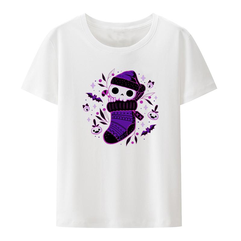 Funny Ghost Cartoon Graphic T Shirts Funny Printed Tshirt Top Koszulki Clothes Unisex Clothing Print Street Fashion Oneck Leisure