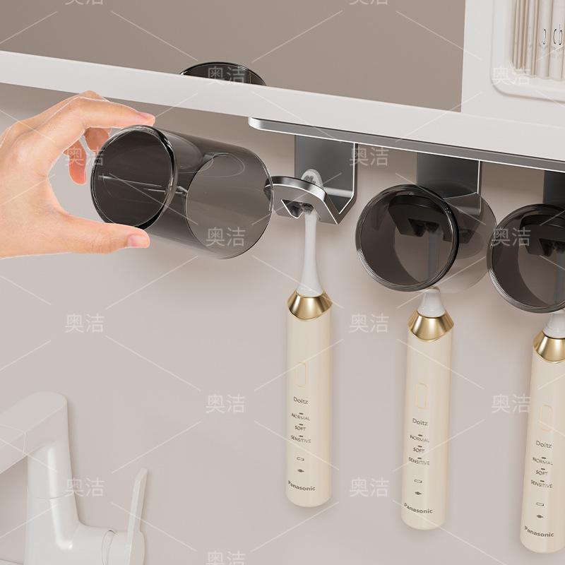 Зеркальный шкаф для ванной комнаты без перфорации, полка для туалетного столика