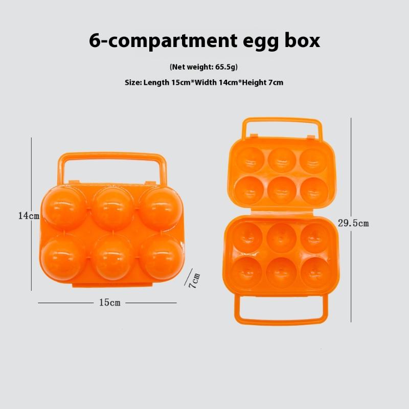 Outdoor Shockproof Egg Box Storage Box, Portable Camping Shatterproof Egg Tray, Home Plastic Protection Box, Travel Shatterproof