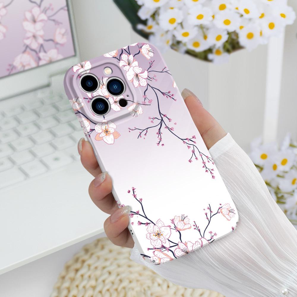 Красивый чехол для телефона 'Зимний жасмин' для iPhone 13 12 11 7 8 6 6S Plus Pro Max Mini X XS XR SE 2020 2022 Пленка Жесткий чехол