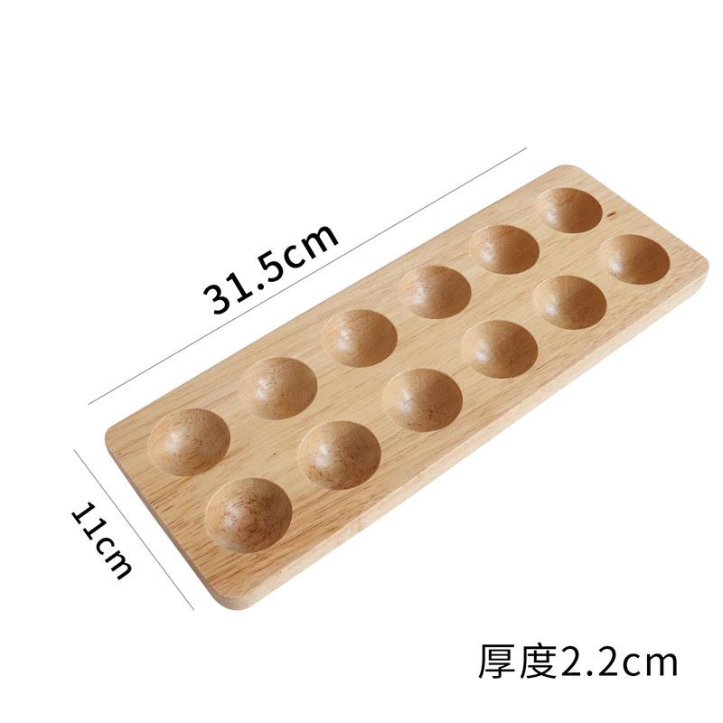 Simplicity Creative Solid Wood Storage Tray Home Egg Storage Lot Storage Rack Kitchen Холодильник Egg Storages Container