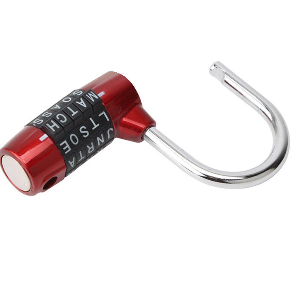 Travel Code Password Lock Door Cabinet Drawer Lock Luggage Padlock 5 Letter Combination Padlock