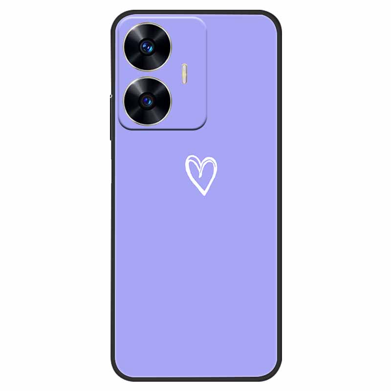Чехол для телефона Realme C55 Черный Силиконовый Fundas Для Realme C55 RMX3710 ТПУ Мягкая Задняя Панель Coque Звезда Нарисована на RealmeC55 C 55