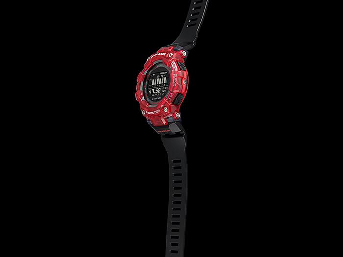 Casio Мужские часы G-SHOCK, смола, водостойкость 200 м, цифровые, ударопрочные, кварцевые, GBD-100SM-4A1