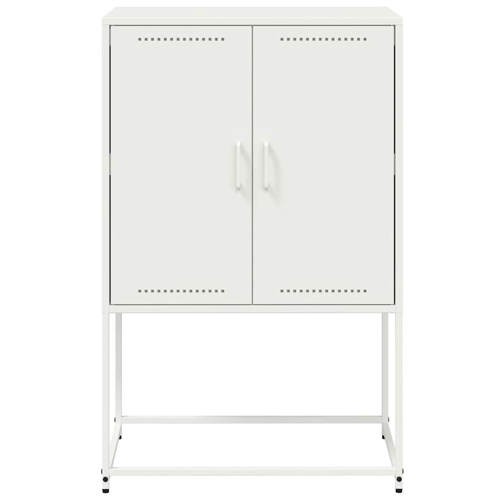 Highboard White 68.5 x 38.5 x 107 cm Steel