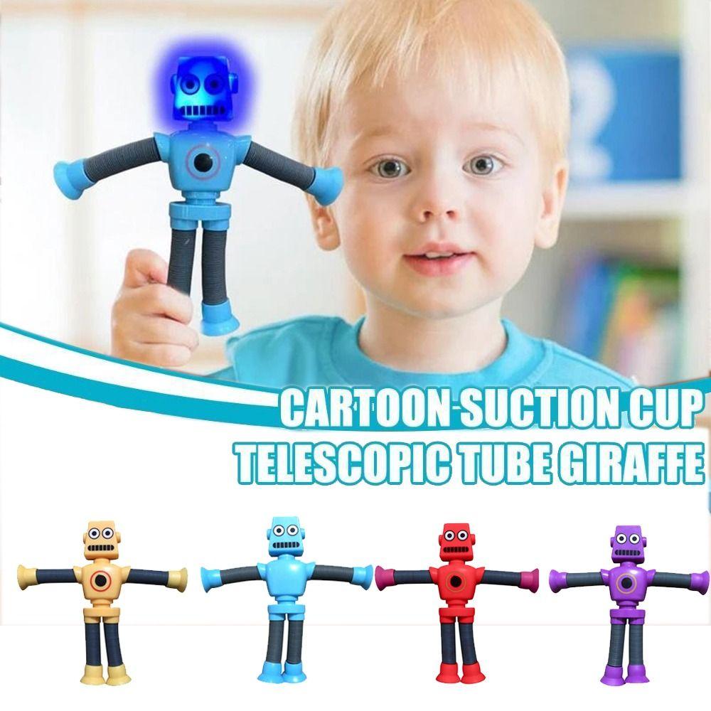 Робот с подвижными суставами Montessori, Сенсорная игрушка Pop Tubes, Игрушки-антистресс, Телескопическая присоска