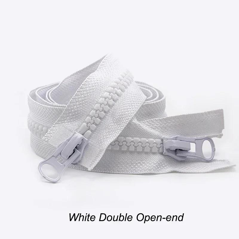№8 60-500 см Пластиковая молния с двумя бегунками, разъемная, длинная, для шитья пуховика, палатки, ремонтной одежды, аксессуары для DIY