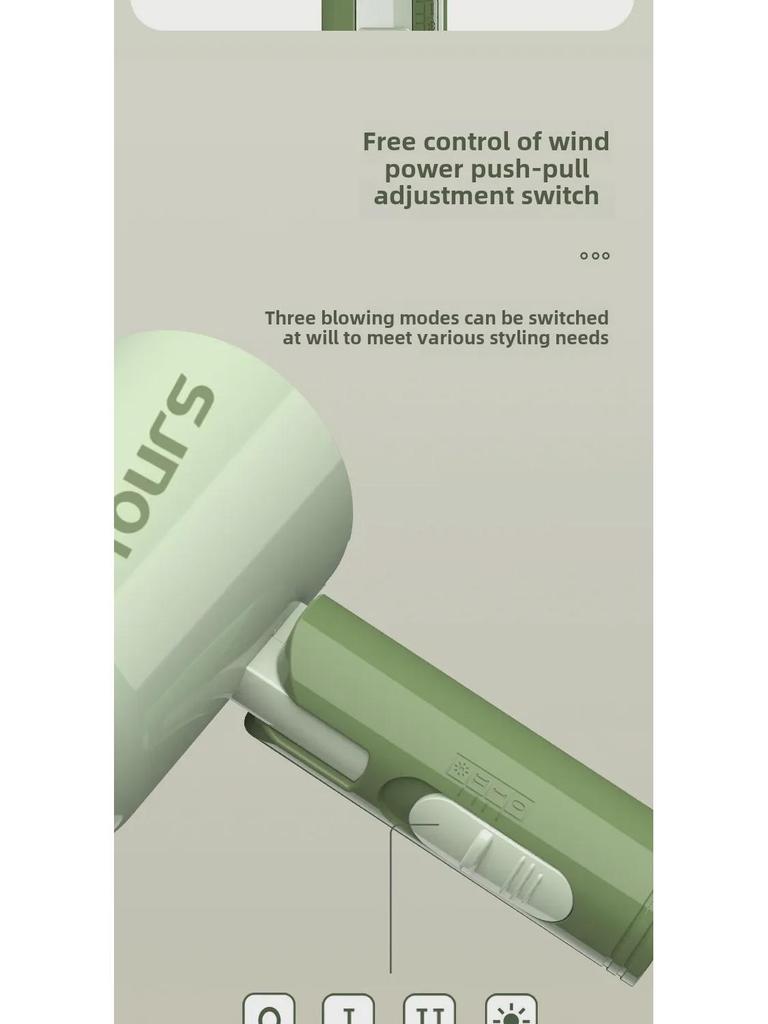 Мощный портативный фен Yongri с постоянной температурой для использования дома и в общежитии